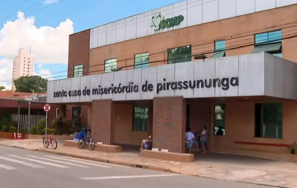 Mãe e filha foram internadas na Santa Casa de Pirassununga após ingerirem chumbinho — Foto: EPTV/Arquivo