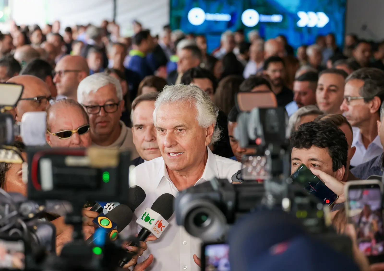 Ao BacciNotícias, Caiado comenta relação com Flávio Bolsonaro - Foto: SECOM-GO