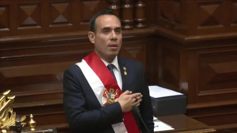 José Jerí deixa a presidência após votação do Congresso peruano. Foto: Divulgação.
