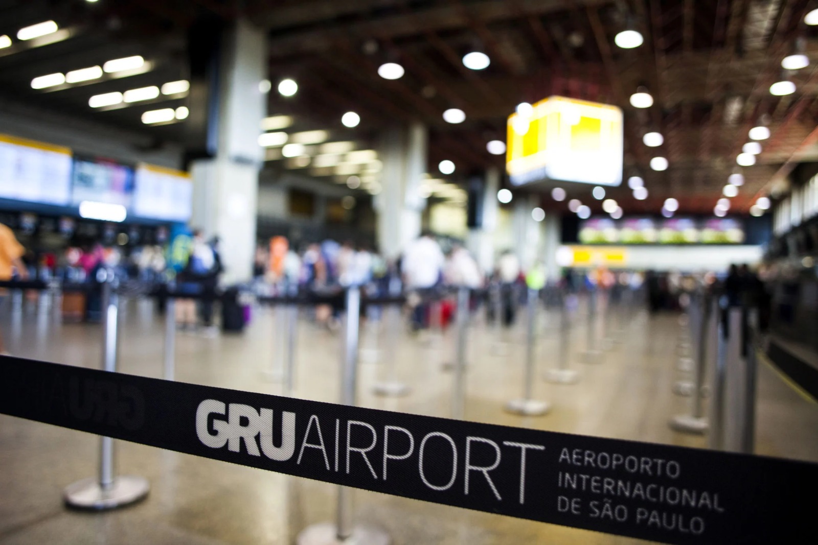 Drones fecham Aeroporto Internacional de Guarulhos para pouso neste domingo (15) - Foto: Reprodução/GRU Airport