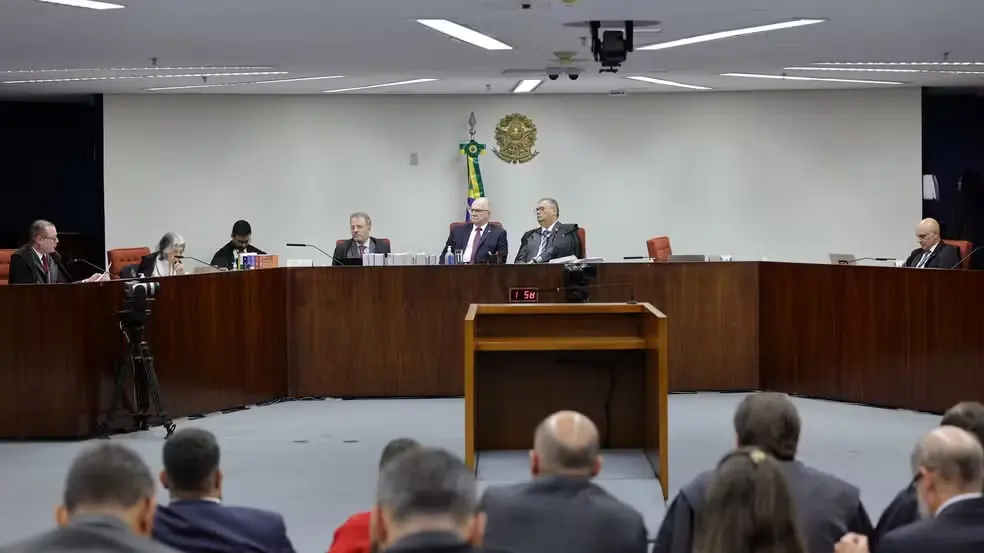 STF em segundo dia de julgamento de suspeitos de mandar matar Marielle Franco — Foto: Rosinei Coutinho/STF