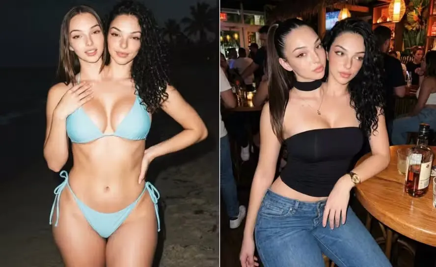 Influenciadoras 'gêmeas siamesas' viram fenômeno nas redes sociais, mas detalhe traz verdade à tona (Foto: Reprodução/Redes sociais)
