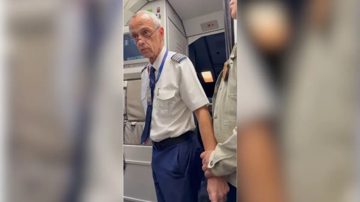 Veja momento em que piloto da Latam é preso dentro de avião em São Paulo