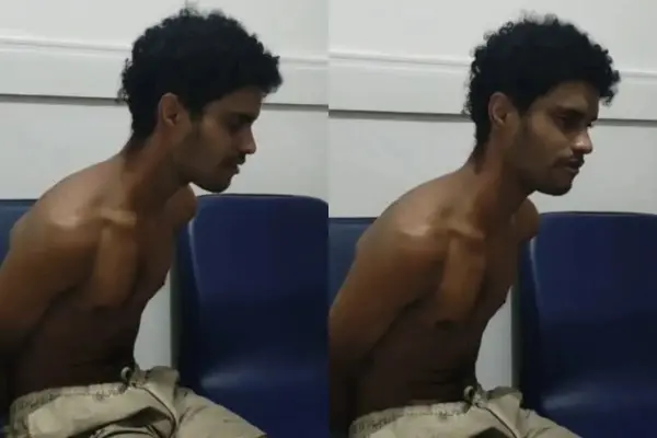 João Gabriel Gonçalves dos Santos Silva foi preso em flagrante por suspeita de envolvimento no crime de ocultação de cadáver. Foto: Reprodução.