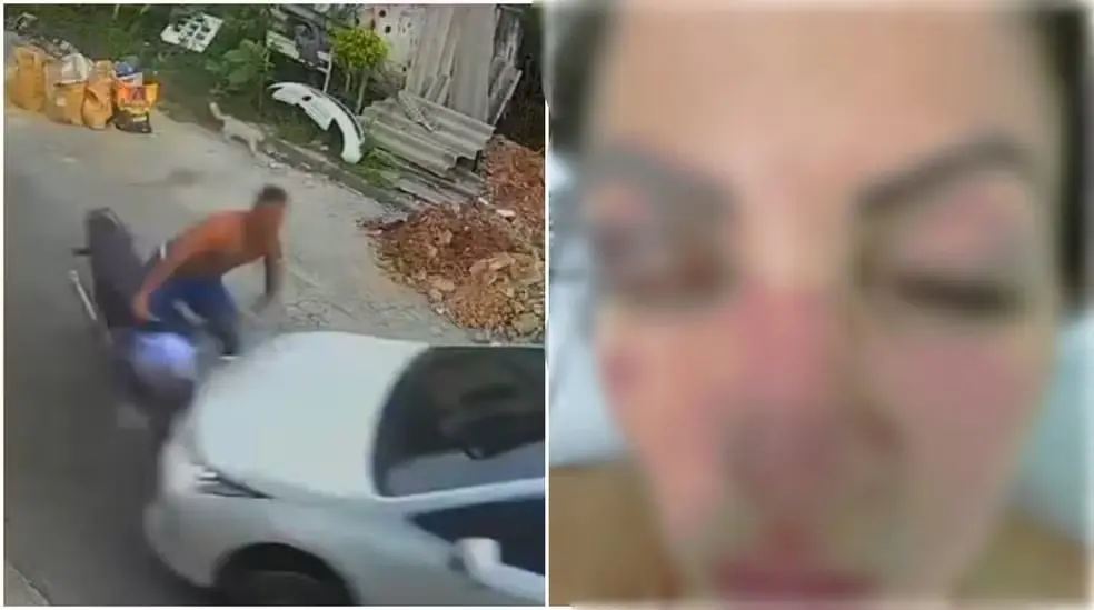 Vereadora atropela namorado após sofrer agressões (Foto: Reprodução)