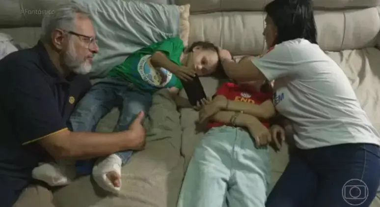 Breno Fernandes sobreviveu acidente dramático (Foto: Reprodução / Fantástico)
