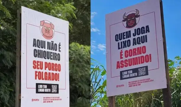Prefeitura fez placas citando 