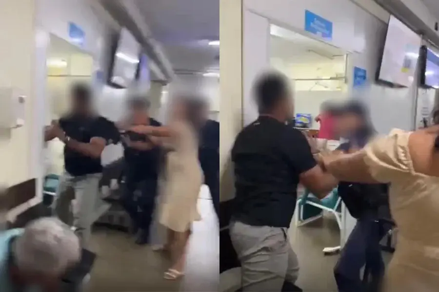Paciente revoltado por falta de atendimento afunda parede no soco em posto de saúde; vídeo