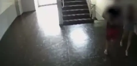 Câmeras de segurança registraram o momento em que vizinho esfaqueia homem nove vezes após discussão em prédio no Gama (DF). Foto: Reprodução.