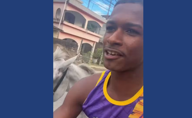 Reprodução do vídeo do influenciador Zekinha do Humor no Instagram — Foto: Reprodução/Instagram