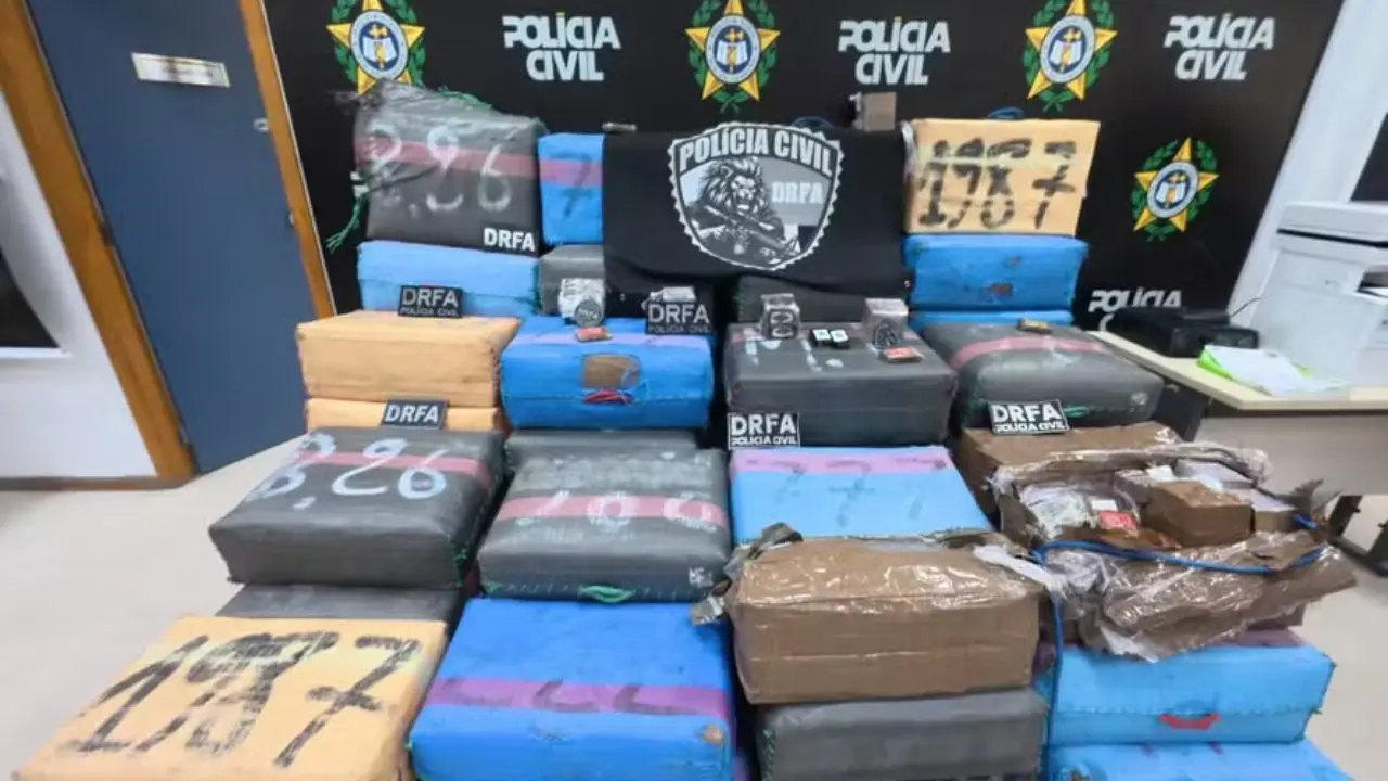 Polícia apreende duas toneladas de drogas  (Foto: Reprodução)
