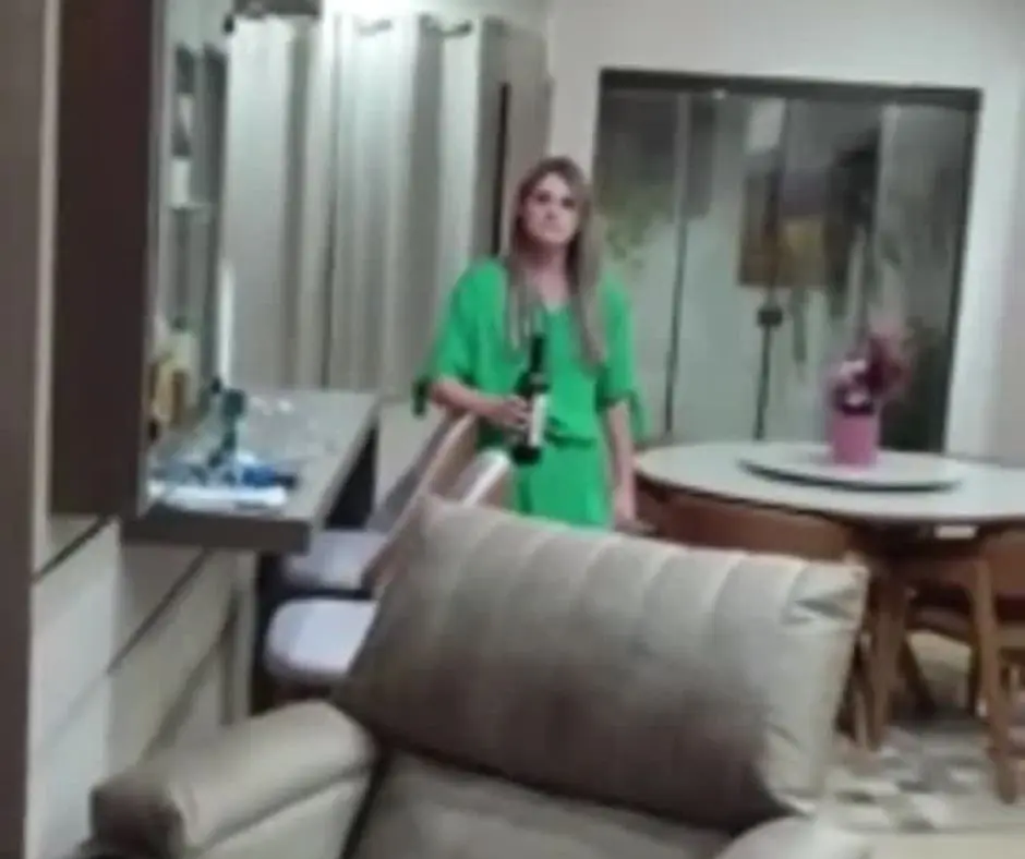 Vídeo gravado pela vítima mostra discussão com a esposa armada com faca antes da morte do agrônomo. Foto: Reprodução.