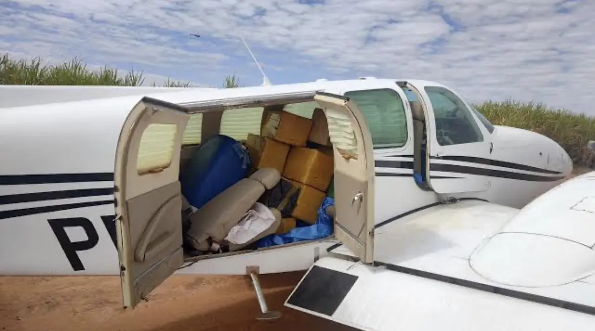 Avião com cocaína caí no Maranhão. Foto: Gov.com