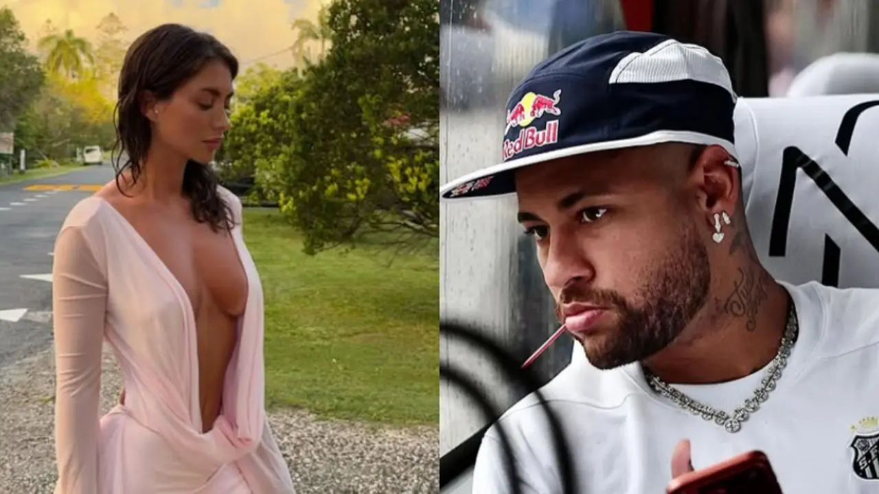 Modelo que recebeu curtida de Neymar aparece de chuteira e dá pitaco em casamento do craque (Foto: Redes Sociais)