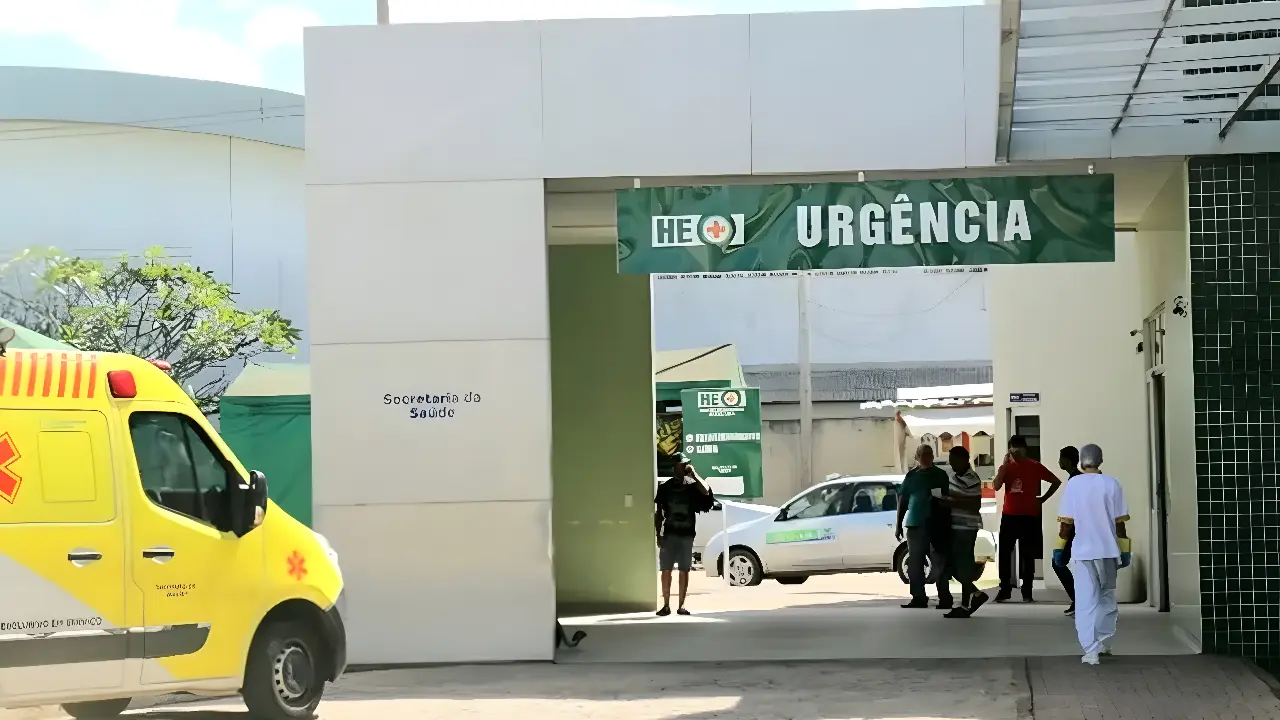 Hospital para onde a vítima foi levada. (Divulgação)