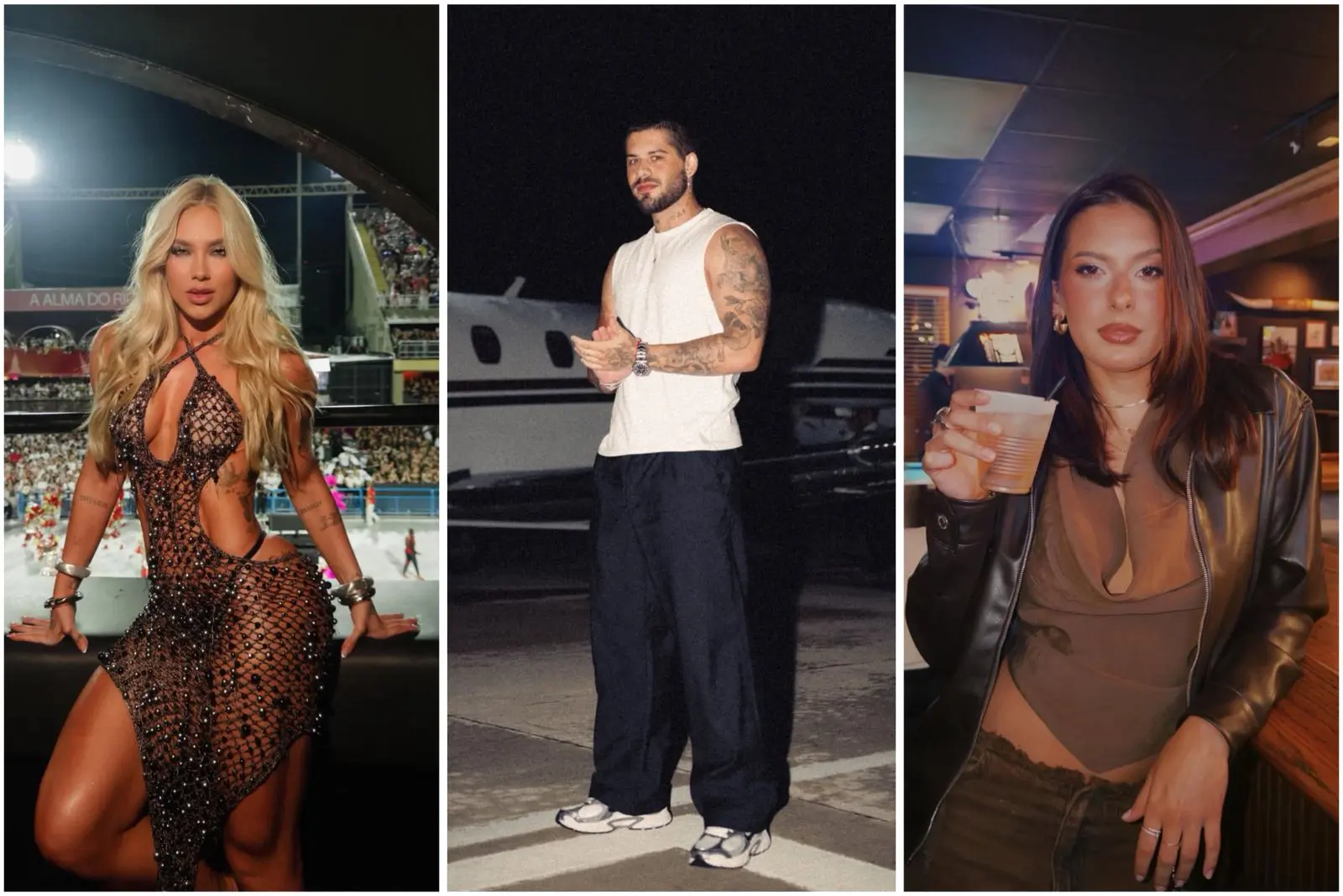 Ana Castela, Virginia e Zé Felipe (Foto: Reprodução/Redes sociais)