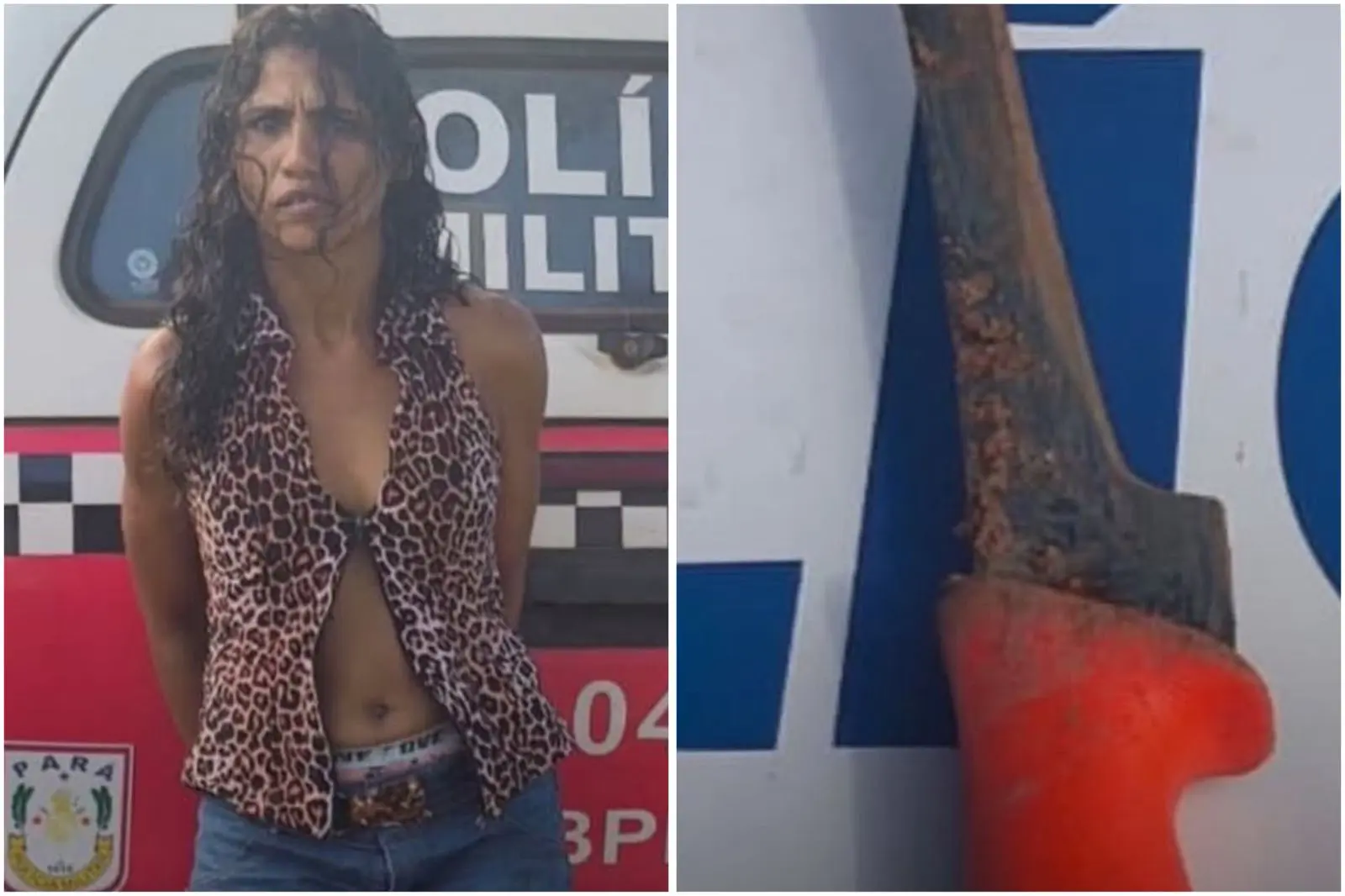 Mulher é presa após esfaquear irmã durante briga (Foto: Reprodução/Redes sociais)