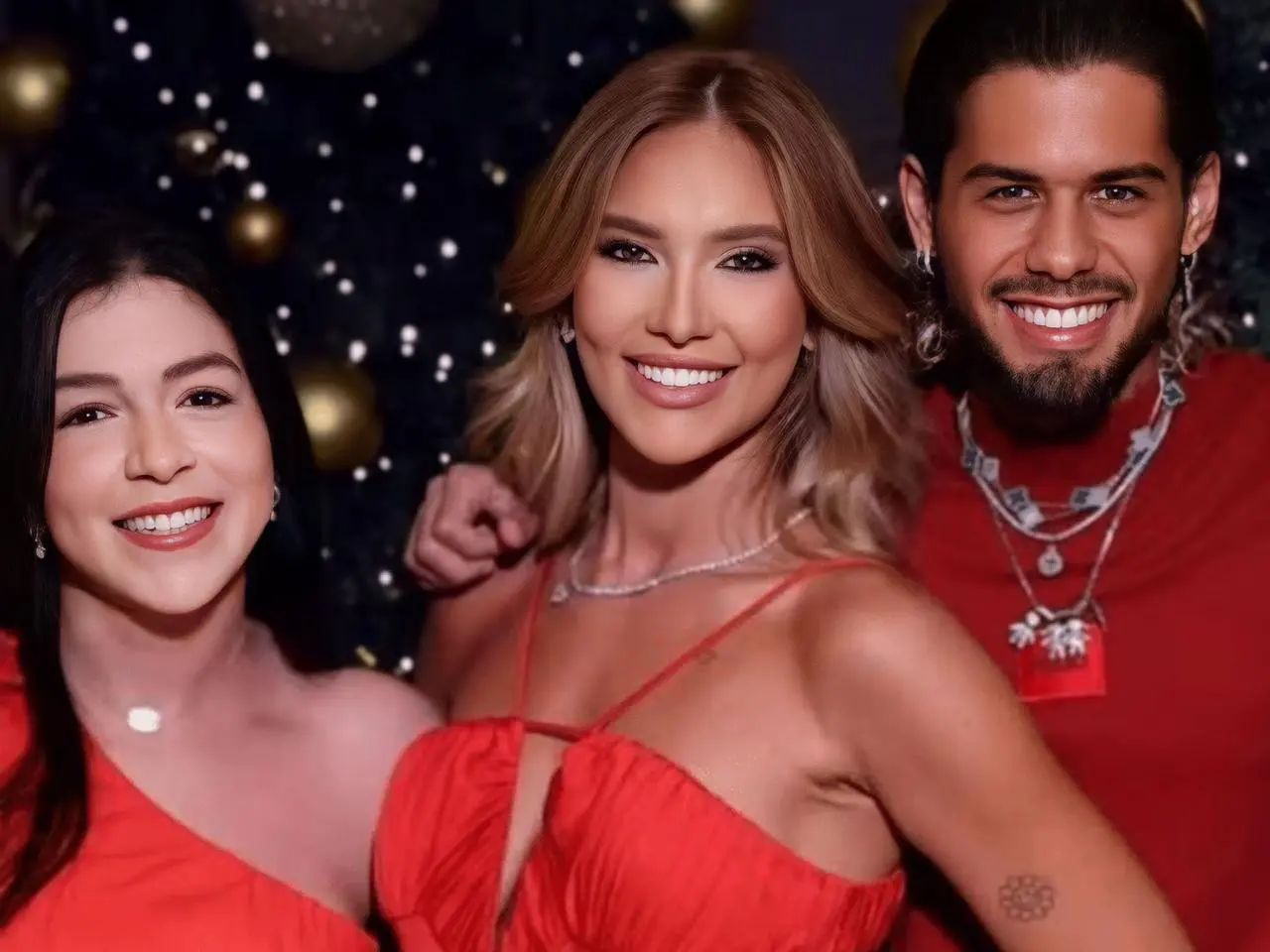 Jessica Losi, acompanhada do ex-casal Virginia e Zé Felipe || Reprodução: Redes Sociais 