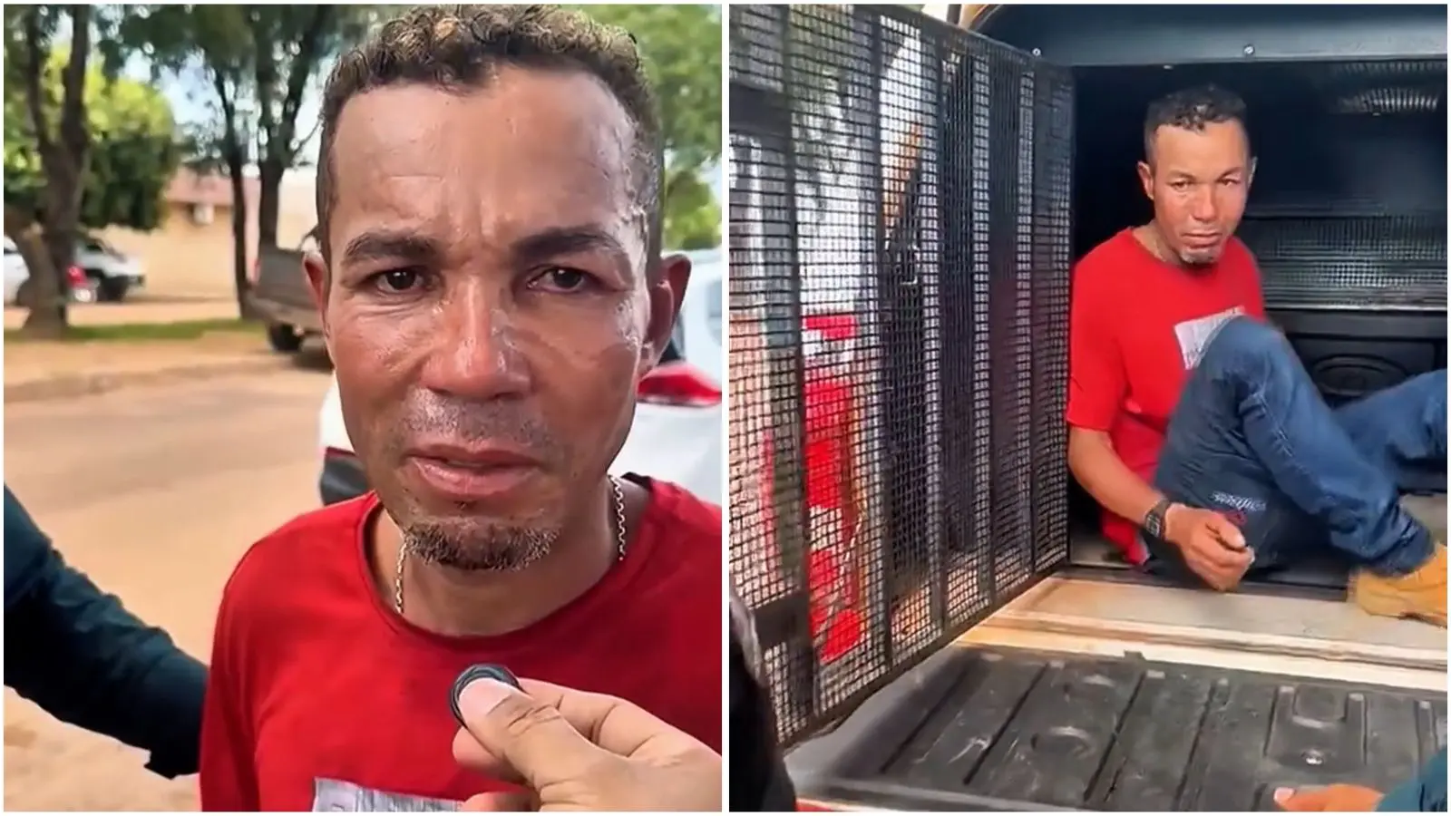 Homem mata esposa a facadas e pede para ser morto após o crime (Foto: Reprodução)