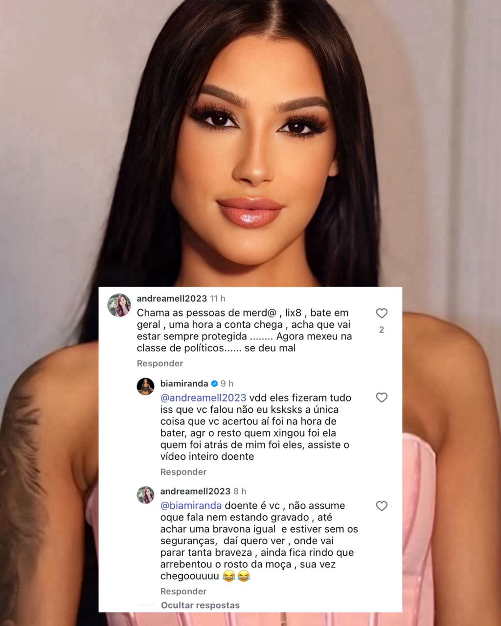 Bia Miranda reage mandato de prisão após confusão em balada || Reprodução: Redes Sociais