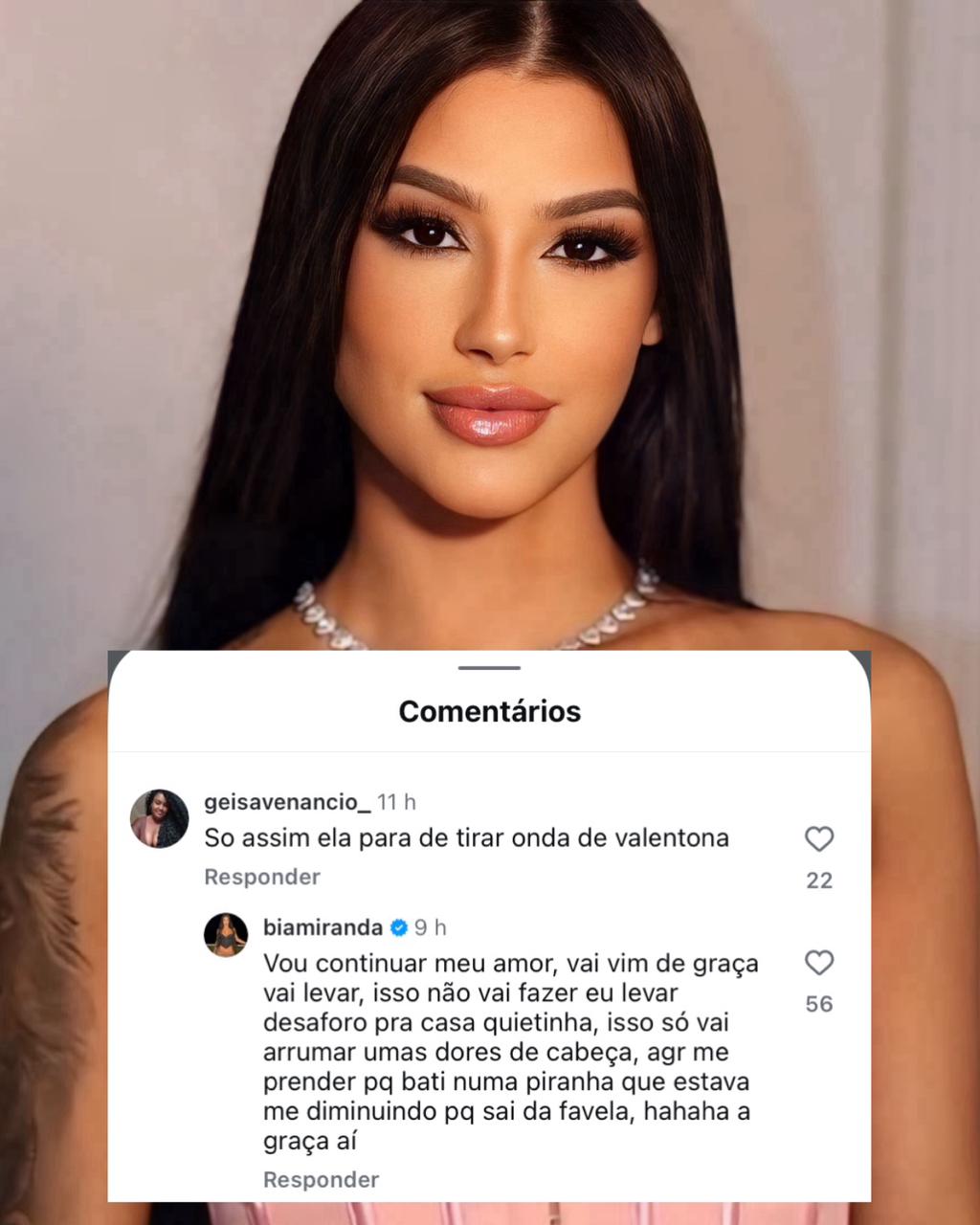 Bia Miranda reage mandato de prisão após confusão em balada || Reprodução: Redes Sociais
