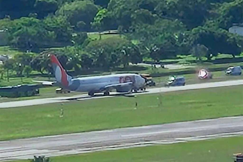 A tripulação optou por desviar o pouso para Recife, onde a aterrissagem ocorreu de forma segura - Foto: Divulgação/Aeroin
