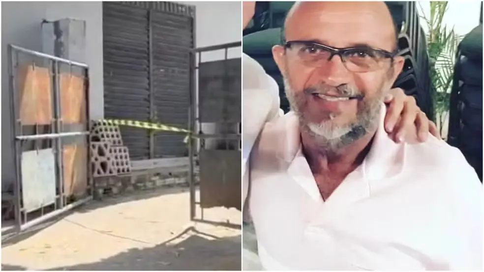 Secretário de Administração de São Luís do Curu, Ricardo Abreu Barroso, foi morto a tiros no depósito de construção de sua propriedade (Foto: Reprodução)