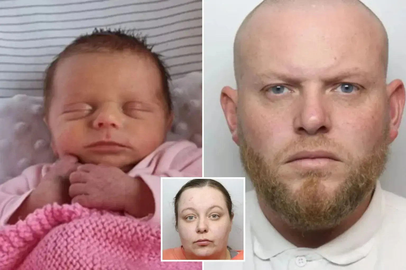 Pai é condenado após bebê de 5 semanas ser morta com 47 fraturas na costela (Foto: Reprodução)