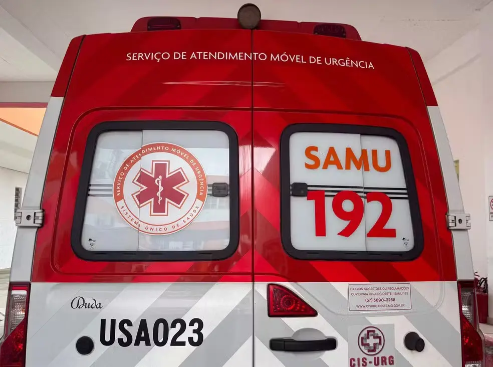 Ambulância do SAMU (Foto: SAMU/Divulgação)