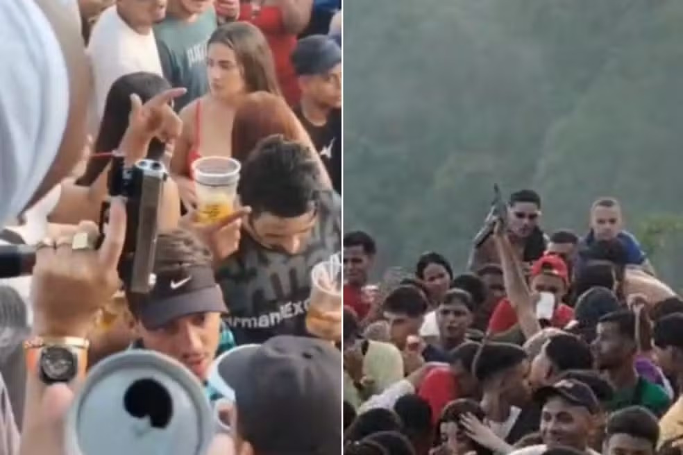 Evento ocorreu no Morro do São Bento, em Santos (SP) — Foto: Redes sociais
