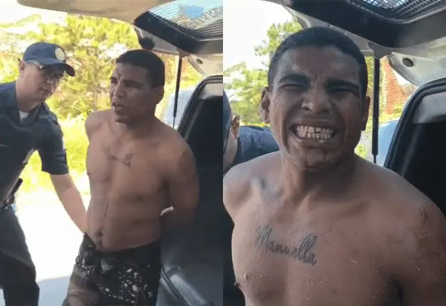 Homem é preso após espancar mulher no meio da rua; vídeo