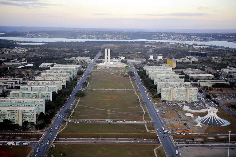 Foto aérea da Esplanada dos Ministérios, Brasília. Foto: Ana Volpe/Agência Senado