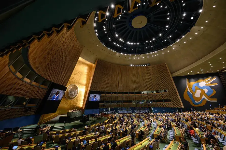 Texto foi aprovado pela Assembleia Geral e marca posicionamento simbólico da ONU. Foto: Ed Jones / AFP.