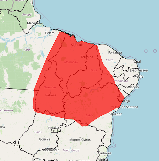Inmet emite alerta para 12 estados (Foto: Reprodução / Inmet)