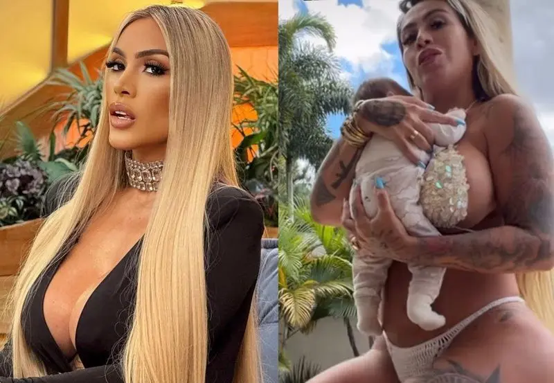 Juju Ferrari rebate críticas de 'maternidade tóxica' após fazer vídeo treinando com bebê no colo (Foto: Redes Sociais)