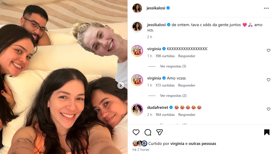 Publicação de Jessika Losi - Reprodução: Instagram 
