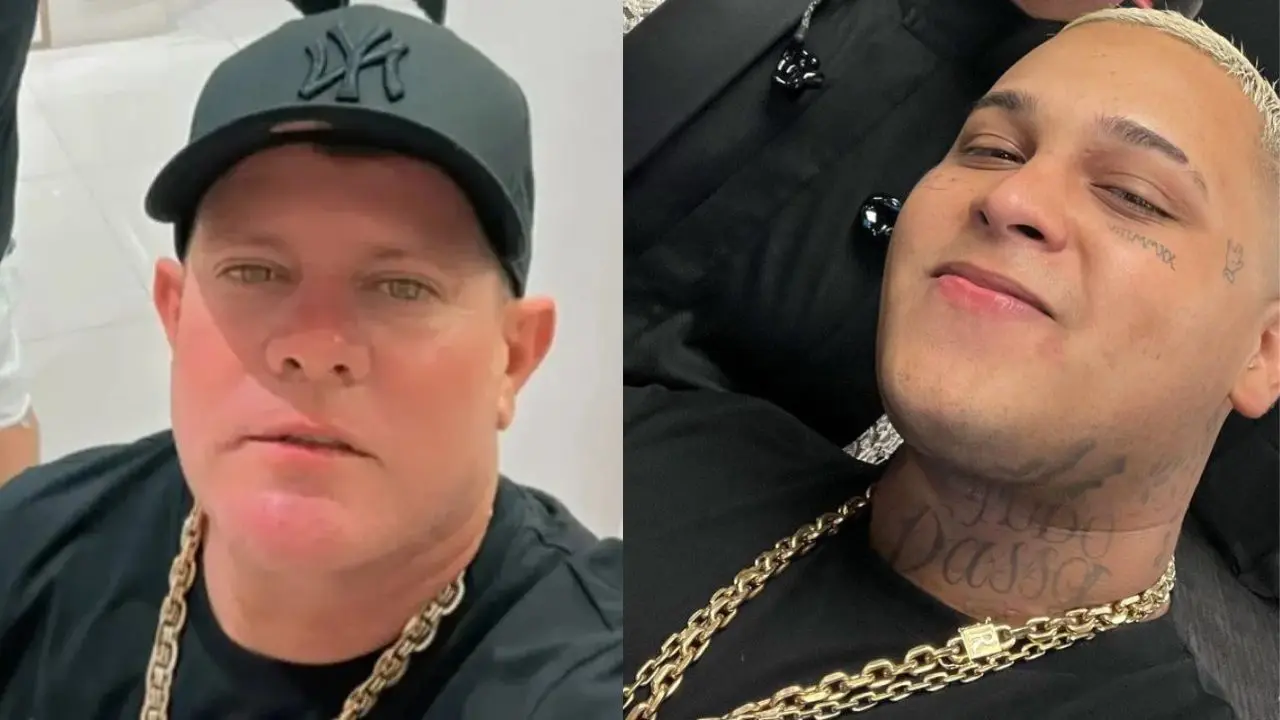 Mc Ryan e seu ex-padrasto (Foto: Reprodução)