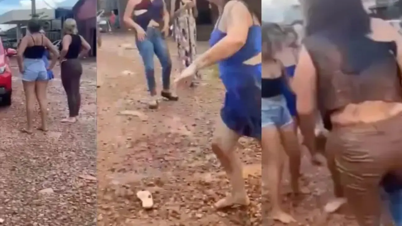 Mulheres brigando (Foto: Reprodução)
