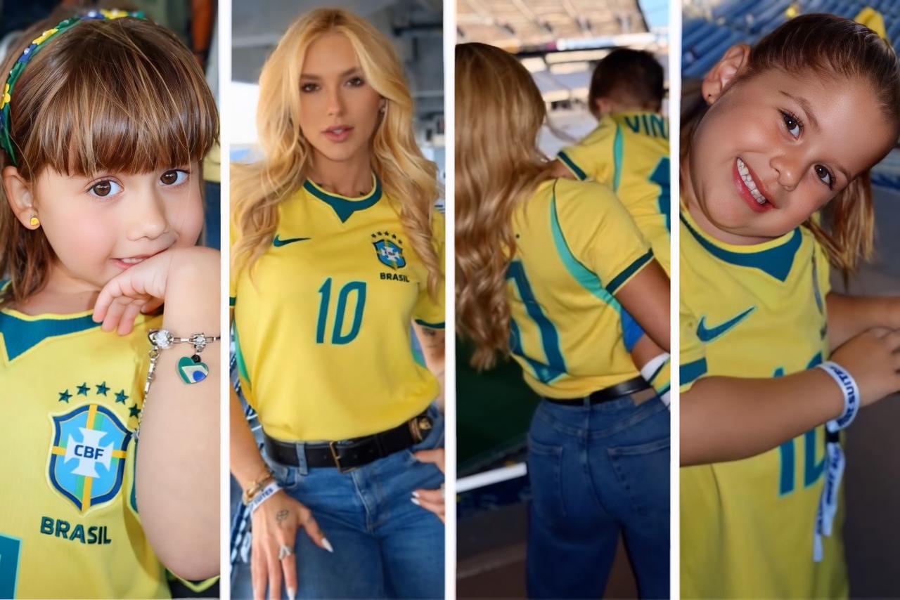Virginia acompanhando o jogo da Seleção Brasileira contra a Croácia || Reprodução: Redes Sociais 