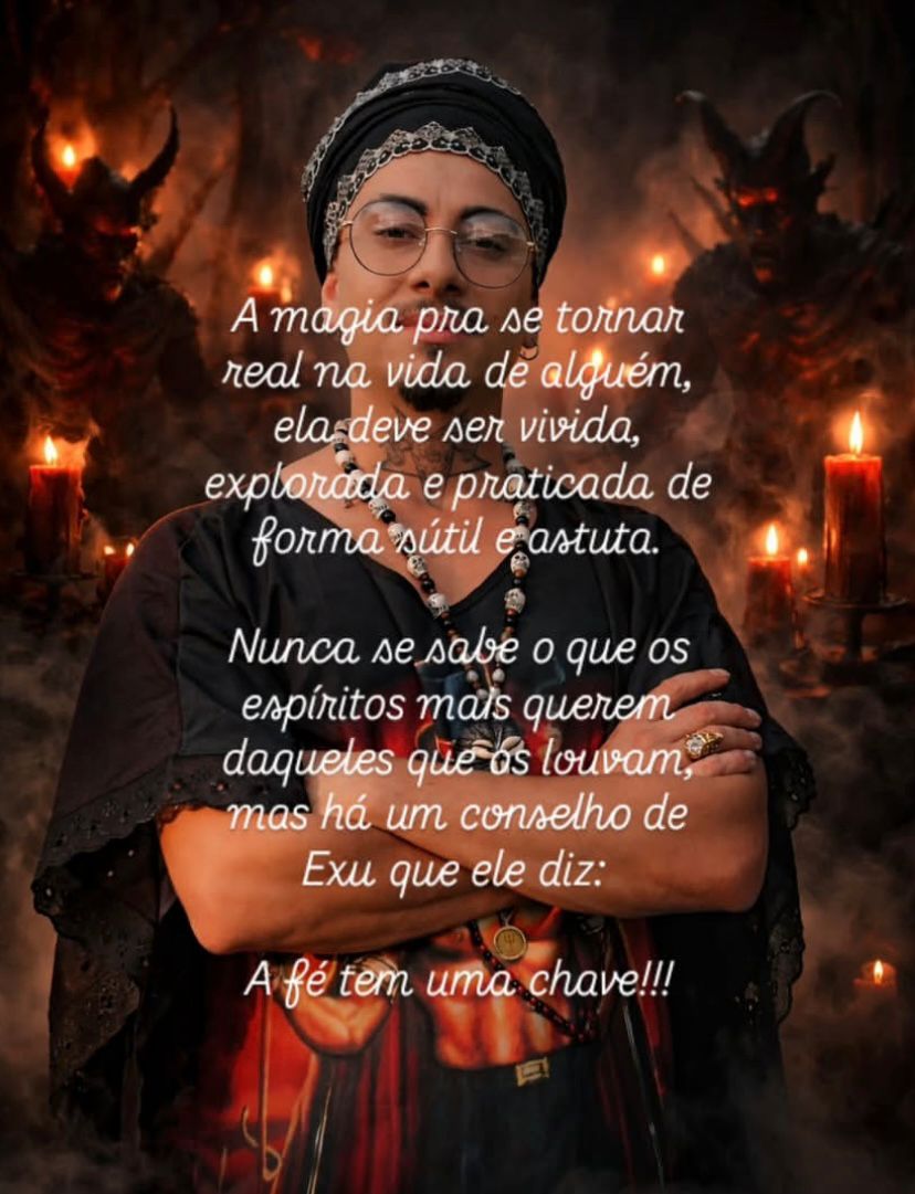 Última publicação do pai de santo - Reprodução: Redes Sociais 