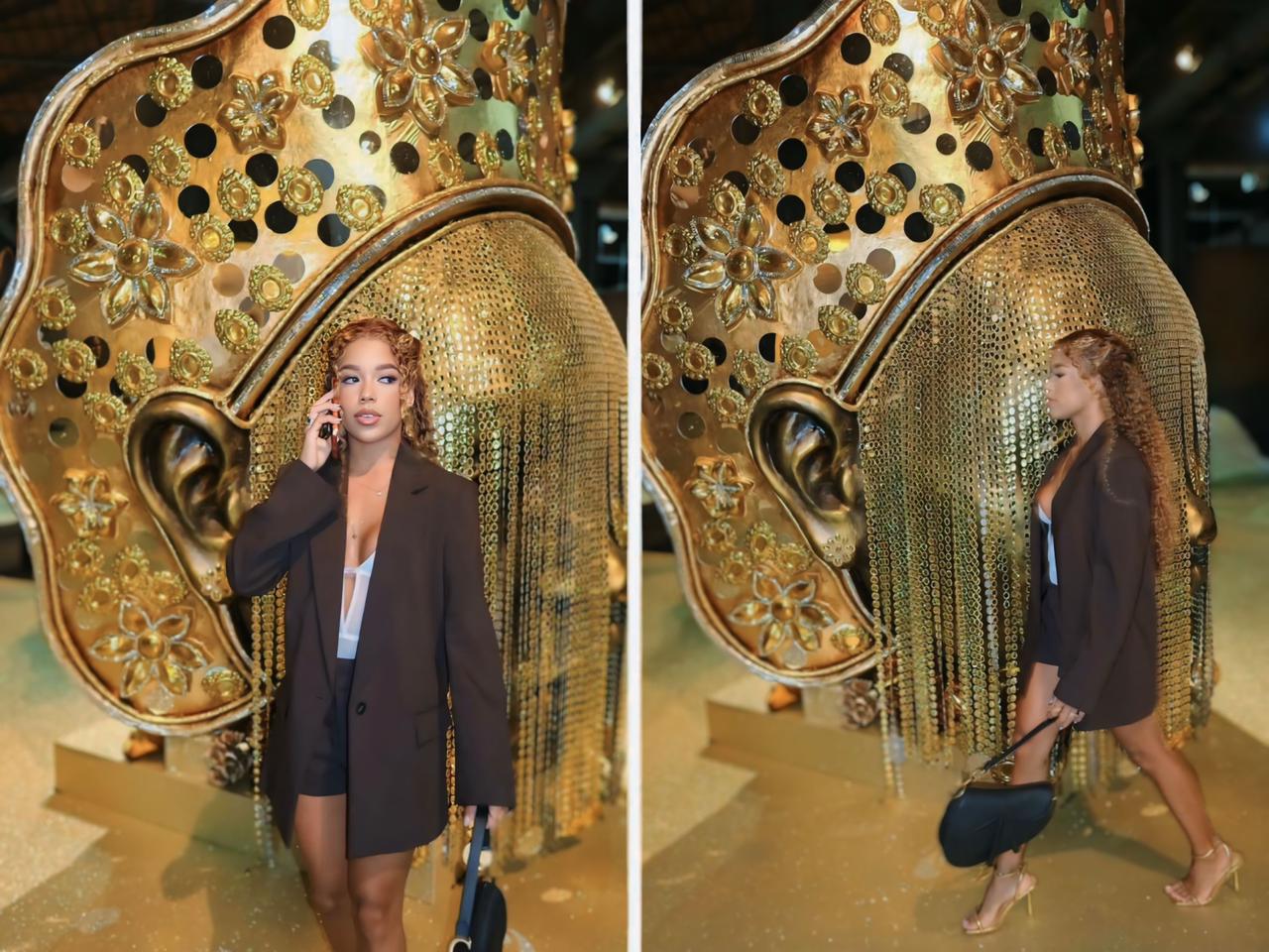Vivi Noronha em desfile no Rio de Janeiro - Reprodução: Redes Sociais 