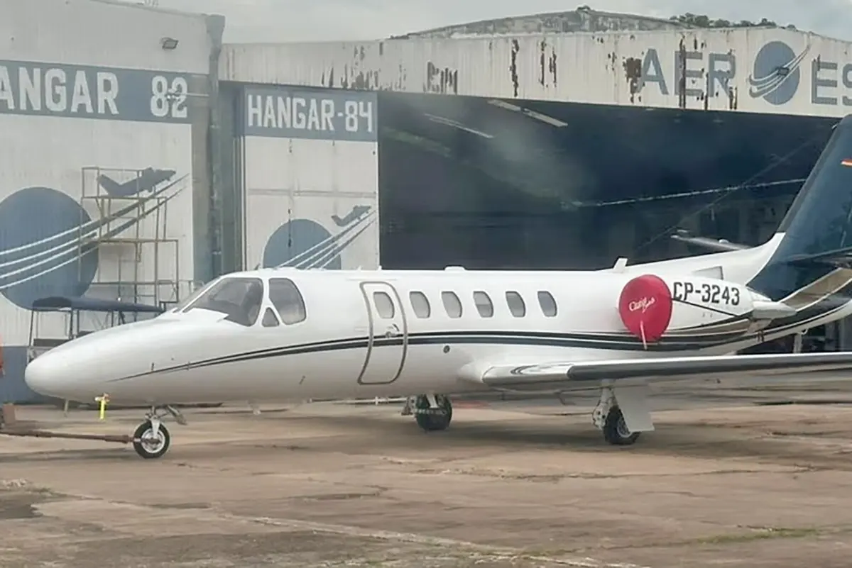 Avião cai na Bolívia após “voo fantasma” e mata piloto e copiloto - Foto: Reprodução/Aeroin