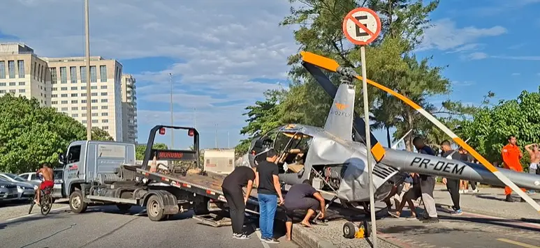 Cenipa inicia investigação sobre queda de helicóptero no mar da Barra da Tijuca
