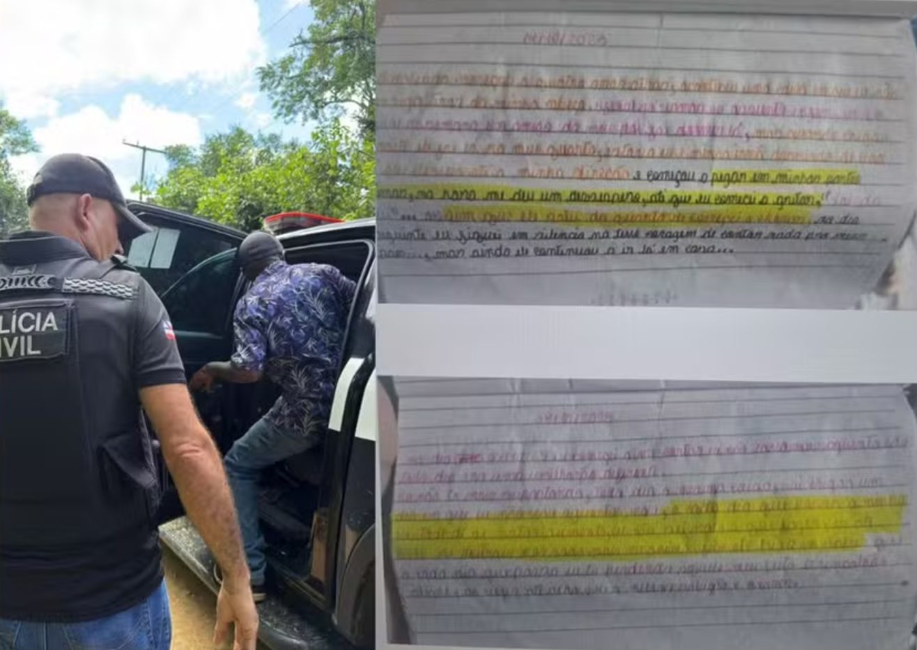 Suspeito foi detido (Foto: Polícia Civil / BA)
