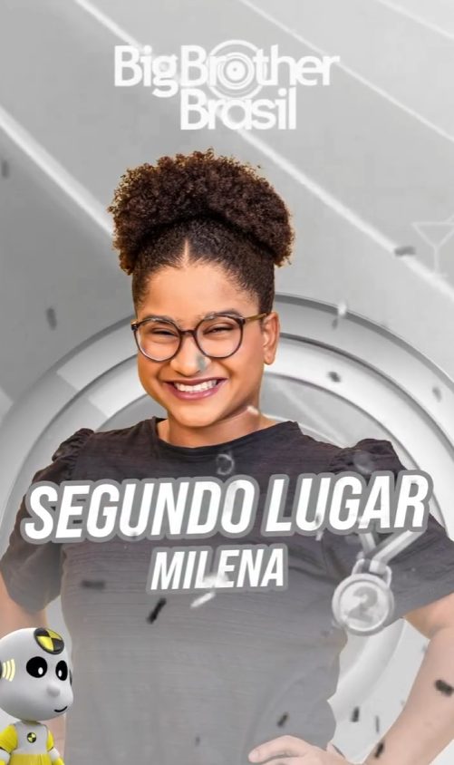 Milena ficou em segundo lugar (Foto: Reprodução / BBB)