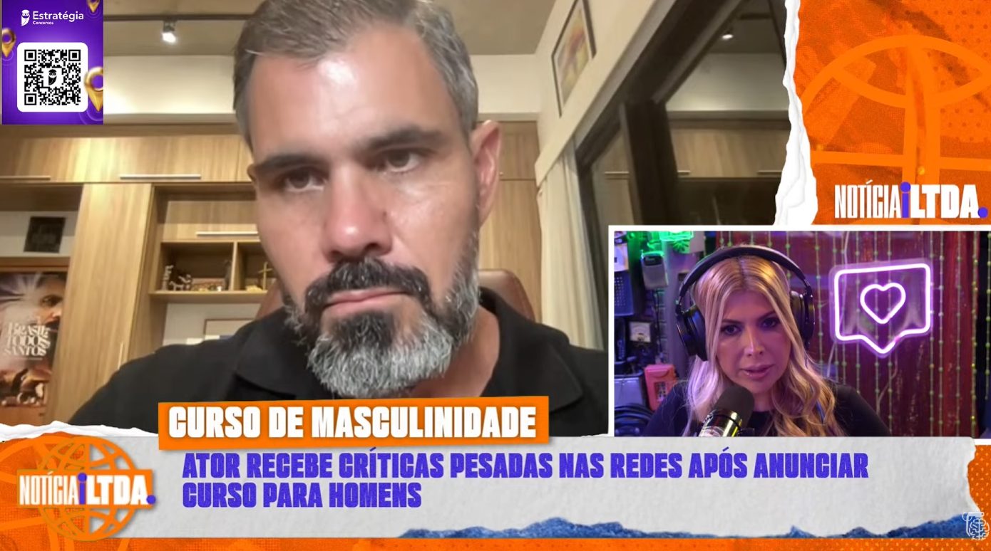 Juliano Cazarré concedeu entrevista (Foto: Reprodução / Inteligência Ltda)