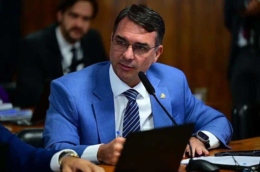 Flávio Bolsonaro indica vice-presidente para a chapa (Foto: Saulo Cruz / Agência Senado)