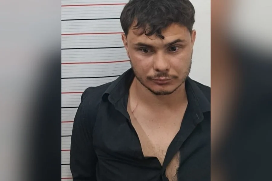Suspeito foi detido após atacar companheira (Foto: Polícia Civil SP)
