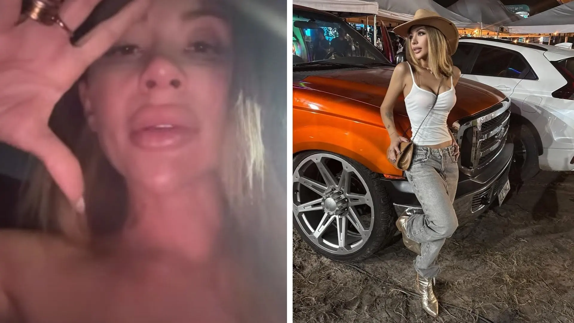 Influenciadora é flagrada sendo agredida pelo namorado (Foto: Reprodução/Redes sociais)