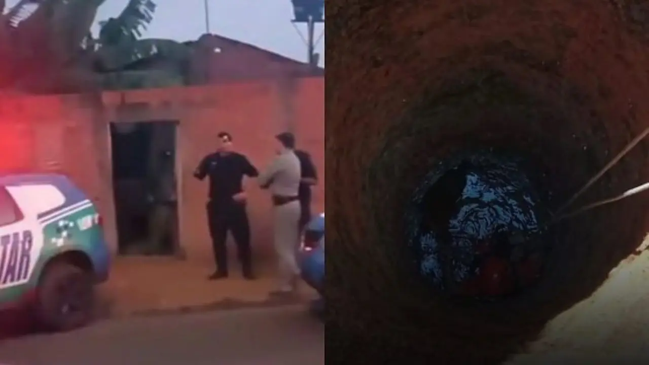 Briga terminou em cisterna (Foto: Reprodução)